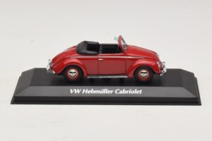 Volkswagen Hebmuller Cabriolet Rouge Maxichamps 1:43 940052131 Métal Moulé