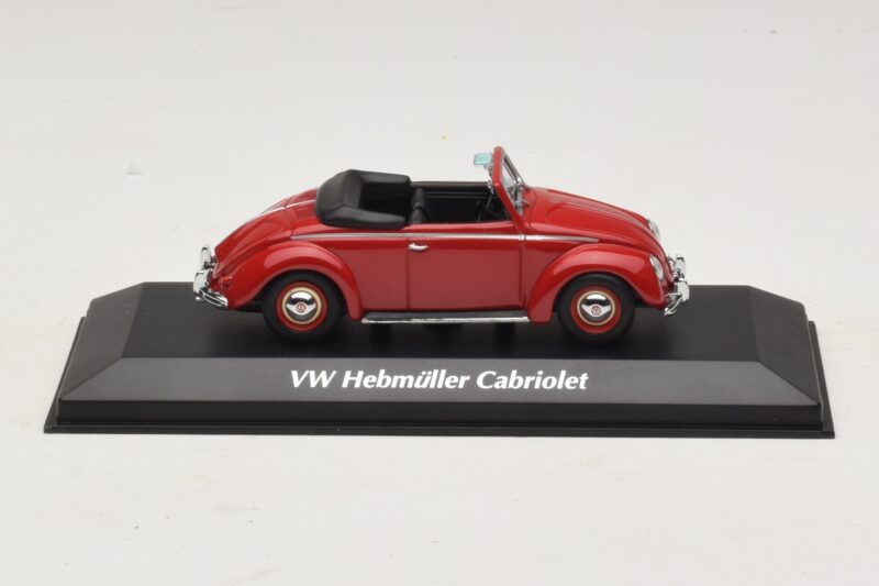 Volkswagen Hebmuller Cabriolet Rouge Maxichamps 1:43 940052131 Métal Moulé