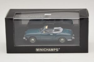 Volkswagen Karmann Ghia Cabriolet Bleu Foncé Minichamps 1:43 GHIA001 Métal Moulé — image 5 sur 5