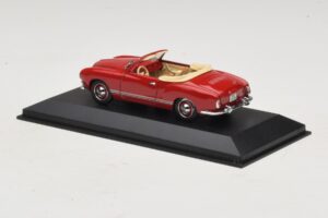 Volkswagen Karmann Ghia Cabriolet Rouge Foncé Minichamps 1:43 5032 Métal Moulé — image 3 sur 5