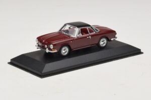 Volkswagen Karmann Ghia Rouge Avec Toit Noir Minichamps 1:43 GHIA002 Métal Moulé — image 2 sur 5
